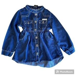 Calvin Klein Jean Girls Button Down Dress 24M